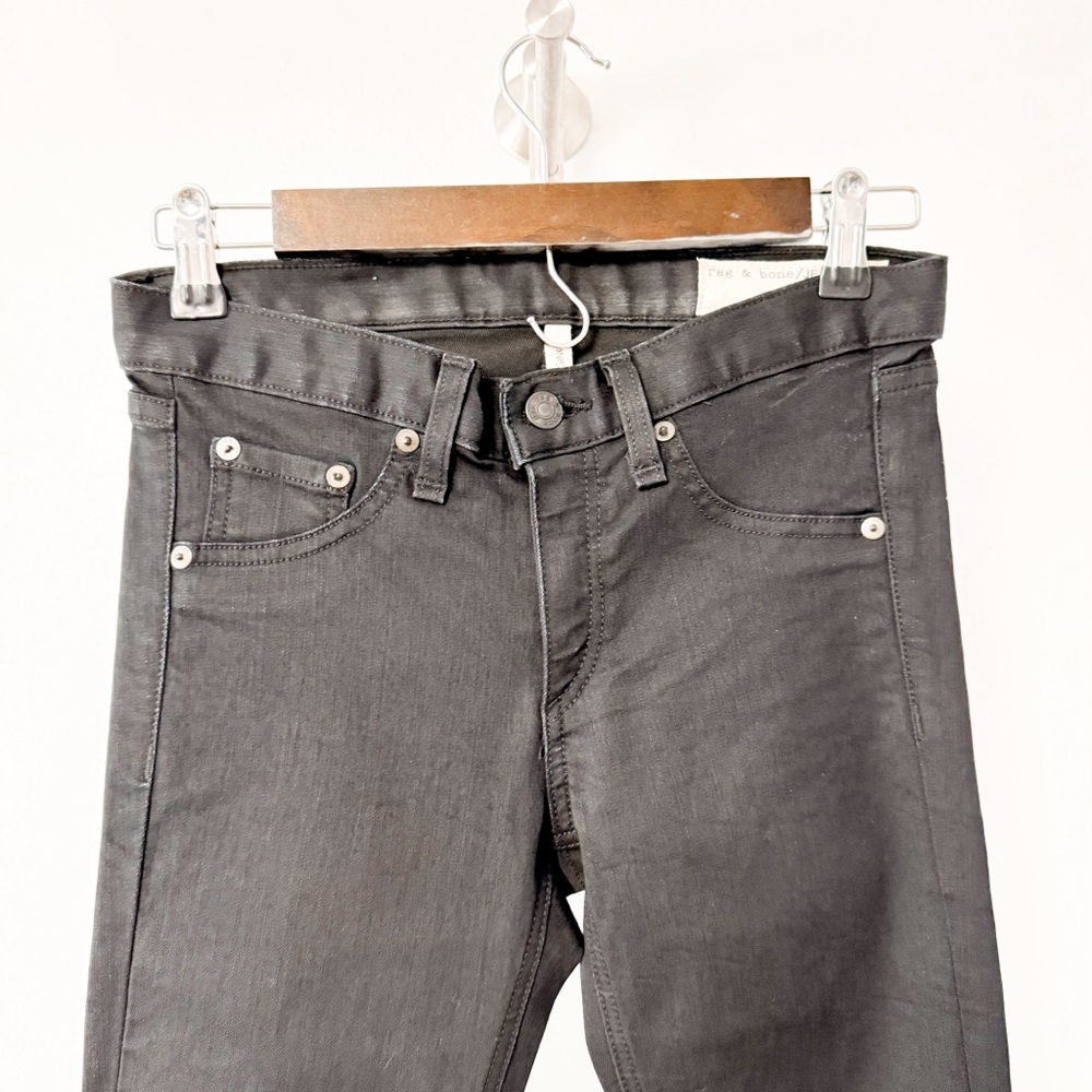 Rag & Bone‎ The Legging Winter Casual Mid Rise Chic Skinny Jean in Midnight - Picture 4 of 13